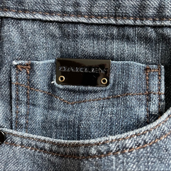 Oakley mens straight leg jeans with cute black detail & buttons size 34/30 - Picture 3 of 7